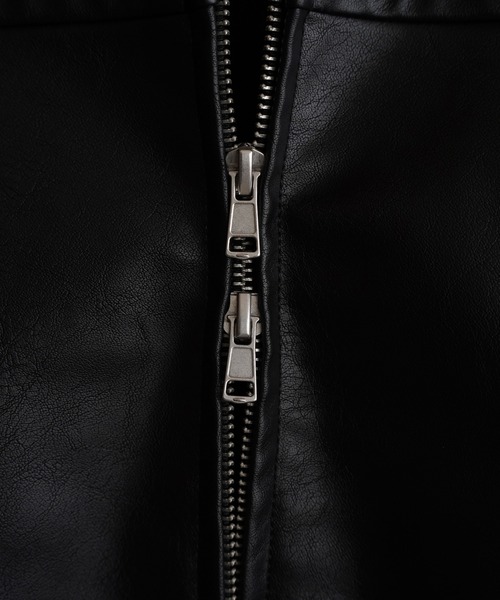 WYM LIDNM（ウィム バイ リドム）の「ARTIFICIAL GRAIN / FAUX SUEDE ZIP BLOUSON（ブルゾン・メンズ・ブラウン/ブラック・XS/S/M/L）」の18枚目の写真