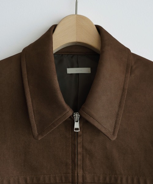 WYM LIDNM（ウィム バイ リドム）の「ARTIFICIAL GRAIN / FAUX SUEDE ZIP BLOUSON（ブルゾン・メンズ・ブラウン/ブラック・XS/S/M/L）」の22枚目の写真