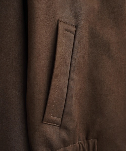 ARTIFICIAL GRAIN / FAUX SUEDE ZIP BLOUSON（ブルゾン）｜WYM LIDNM
