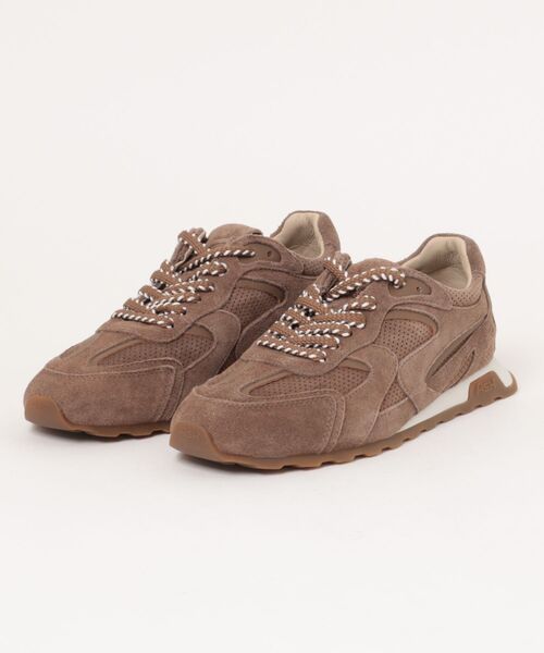 ASH（アッシュ）の「ASH/アッシュ【KASAR MAN】メンズフラットスニーカー シンプル 3cmヒール 薄底（スニーカー・メンズ・ホワイト/ブラウン・42/41/40）」の3枚目の写真