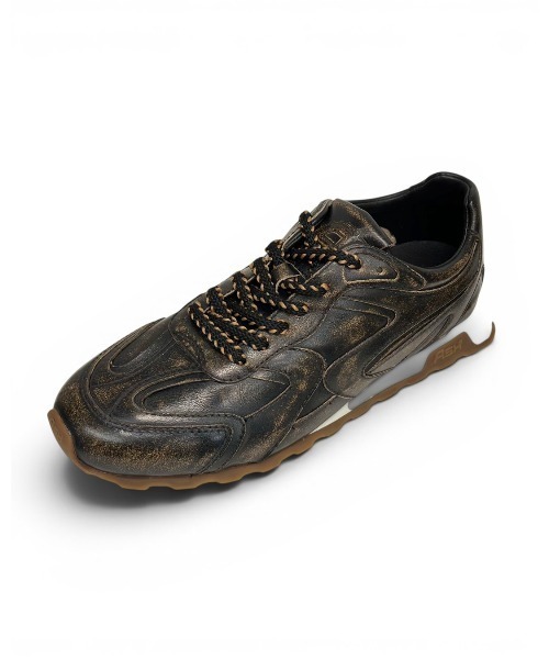 ASH(アッシュ)の「ASH/アッシュ【KASAR MAN】メンズフラットスニーカー シンプル 3cmヒール 薄底(スニーカー・メンズ・ホワイト/ブラウン・42/41/40)」の14枚目の写真
