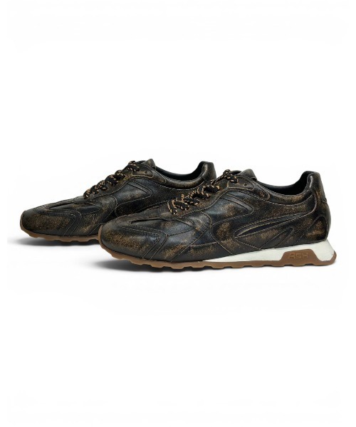 ASH(アッシュ)の「ASH/アッシュ【KASAR MAN】メンズフラットスニーカー シンプル 3cmヒール 薄底(スニーカー・メンズ・ホワイト/ブラウン・42/41/40)」の3枚目の写真