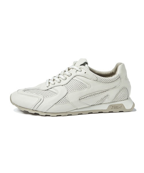 ASH(アッシュ)の「ASH/アッシュ【KASAR MAN】メンズフラットスニーカー シンプル 3cmヒール 薄底(スニーカー・メンズ・ホワイト/ブラウン・42/41/40)」の9枚目の写真