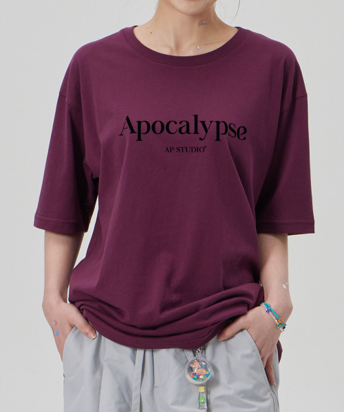 ASTRAL PROJECTION（アストラルプロジェクション）の「[アポカリプス]コットンルージュフィット半袖Tシャツ_スペースプラムパープル（Tシャツ/カットソー・メンズ・その他・XL/L/M/XXL）」の3枚目の写真