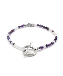 ODDCOLLET（オッドコレット）の「[SILVER925]Camouflage bracelet (purple)（ブレスレット）」