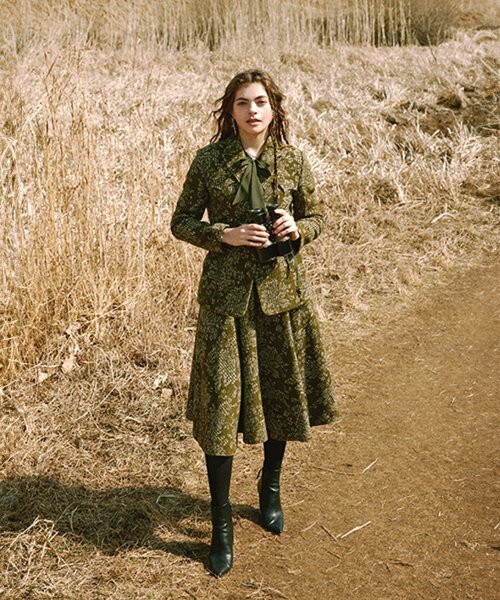 ICE GARDEN A.508（アイス ガーデン エイオーゴンパル）の「Jacquard Wool Flared Skirt（スカート・レディース・その他・M/S）」の3枚目の写真