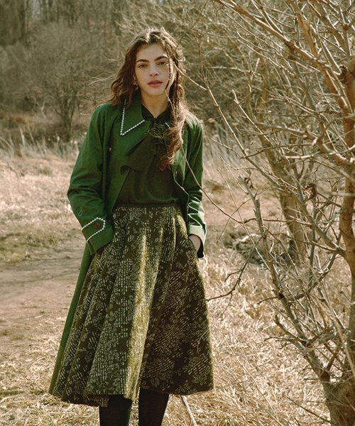 ICE GARDEN A.508（アイス ガーデン エイオーゴンパル）の「Jacquard Wool Flared Skirt（スカート・レディース・その他・M/S）」の4枚目の写真