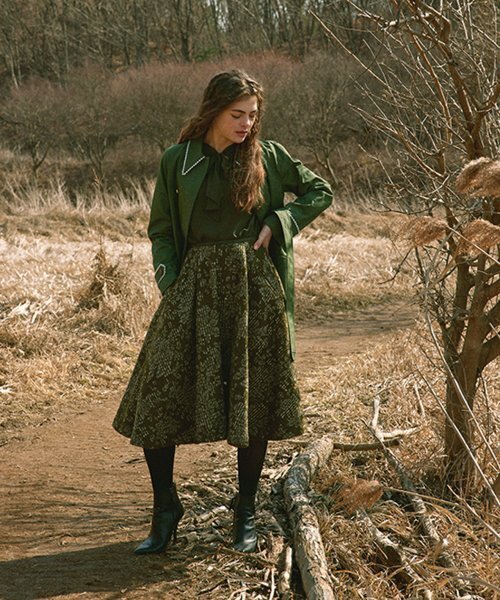 ICE GARDEN A.508（アイス ガーデン エイオーゴンパル）の「Jacquard Wool Flared Skirt（スカート・レディース・その他・M/S）」の5枚目の写真