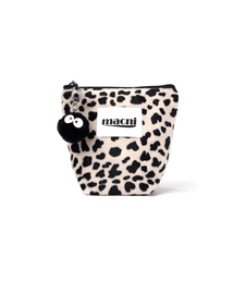 MACNI（マクニ）の「LEOPARD STANDY POUCH BEIGE（ポーチ）」
