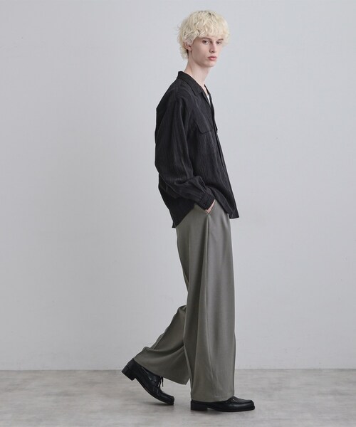 tk.TAKEO KIKUCHI(ティーケータケオキクチ)の「バギースラックス(その他パンツ・メンズ・ブラック/グレー・01/02/03)」の6枚目の写真