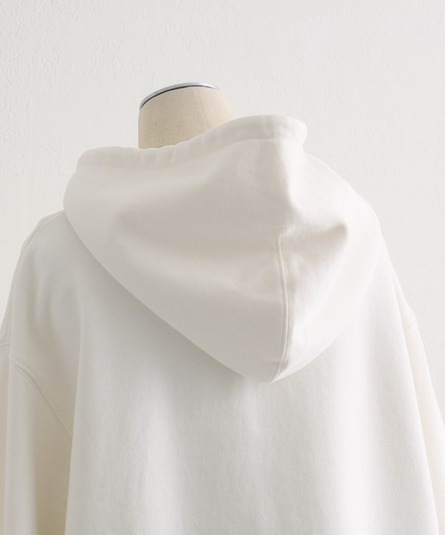 PUAL CE CIN（ピュアルセシン）の「ダブルジップ裏毛スウェットパーカー（パーカー・レディース・オフホワイト/グレー/オートミール・FREE）」の9枚目の写真