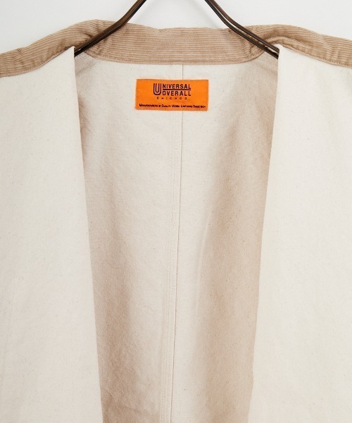 UNIVERSAL OVERALL（ユニバーサルオーバーオール）の「[UNIVERSAL OVERALL/ユニバーサルオーバーオール] 別注 コーデュロイ襟 カバーオールジャケット（カバーオール・レディース・ブラウン/アイボリー/チャコールグレー・M/L）」の18枚目の写真