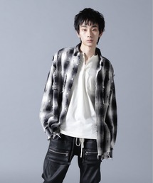 DANKE SCHON（ダンケシェーン）の「DankeSchon/ダンケシェーン/DAMAGE OMBRE CHECK L/S SHIRTS（シャツ/ブラウス）」