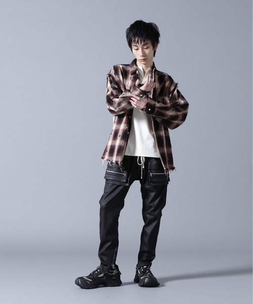 DANKE SCHON（ダンケシェーン）の「DankeSchon/ダンケシェーン/DAMAGE OMBRE CHECK L/S SHIRTS（シャツ/ブラウス・メンズ・ブラック/ブラウン・M/L）」の12枚目の写真