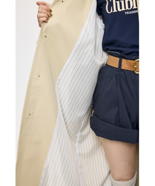 MOUSSY（マウジー）の「【26年SS新作】BALMACAAN コート（トレンチコート・レディース・カーキ/ライトベージュ・FREE）」の9枚目の写真