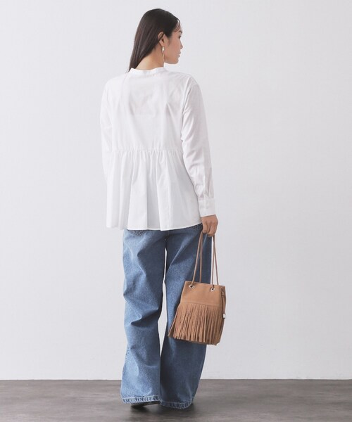 OPAQUE.CLIP（オペークドットクリップ）の「ストレートデニムパンツ【洗濯機OK】《S～LL》（デニムパンツ・レディース・ブルー/ブルー系その他・42/40/38/36）」の19枚目の写真