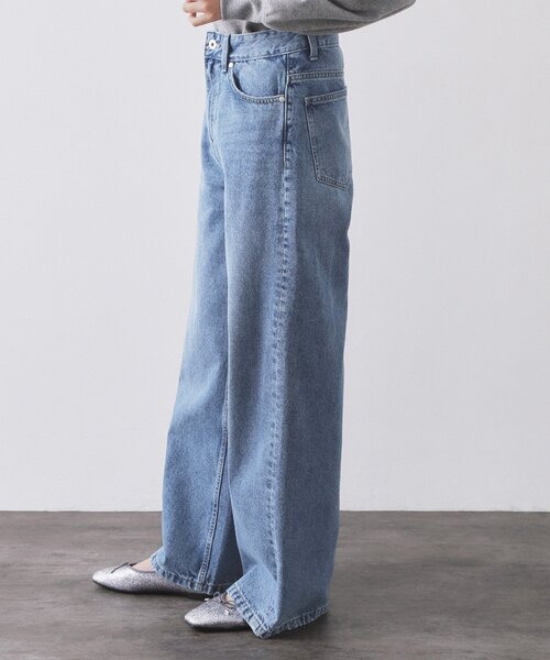 OPAQUE.CLIP（オペークドットクリップ）の「ストレートデニムパンツ【洗濯機OK】《S～LL》（デニムパンツ・レディース・ブルー/ブルー系その他・42/40/38/36）」の11枚目の写真