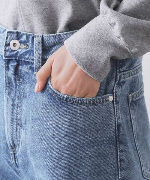 OPAQUE.CLIP（オペークドットクリップ）の「ストレートデニムパンツ【洗濯機OK】《S～LL》（デニムパンツ・レディース・ブルー/ブルー系その他・42/40/38/36）」の8枚目の写真