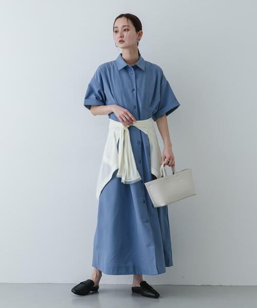 SENSE OF PLACE by URBAN RESEARCH（センスオブプレイスバイアーバンリサーチ）の「ボックストートバッグ（トートバッグ・レディース・ライトブルー/アイボリー/ブラック・ONE）」の8枚目の写真