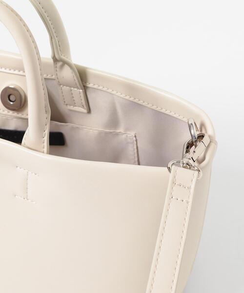 SENSE OF PLACE by URBAN RESEARCH（センスオブプレイスバイアーバンリサーチ）の「ボックストートバッグ（トートバッグ・レディース・ライトブルー/アイボリー/ブラック・ONE）」の14枚目の写真