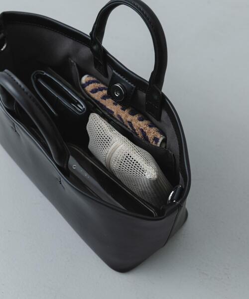 SENSE OF PLACE by URBAN RESEARCH（センスオブプレイスバイアーバンリサーチ）の「ボックストートバッグ（トートバッグ・レディース・ライトブルー/アイボリー/ブラック・ONE）」の17枚目の写真