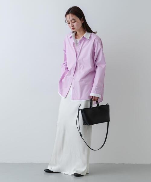 SENSE OF PLACE by URBAN RESEARCH（センスオブプレイスバイアーバンリサーチ）の「ボックストートバッグ（トートバッグ・レディース・ライトブルー/アイボリー/ブラック・ONE）」の21枚目の写真