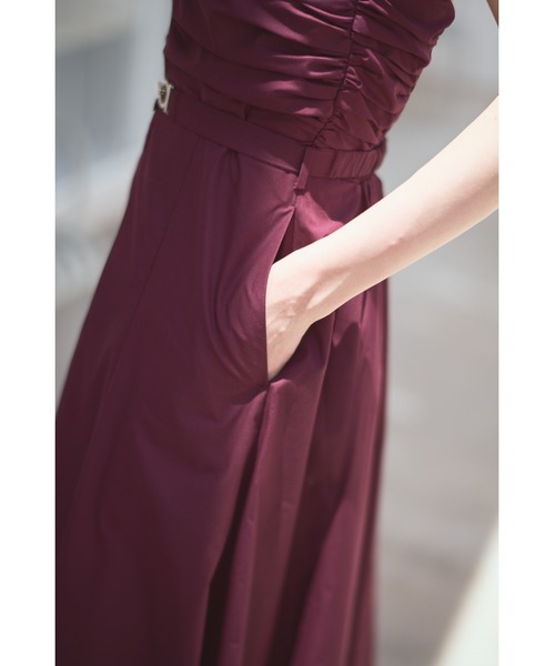 Estella.K(エステラケー)の「Delina Belted Dress ホルターシャツドレス(ワンピース・レディース・ホワイト系その他/ブルー系その他/ブラック系その他/ワイン系・FREE)」の19枚目の写真