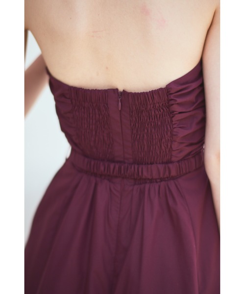 Estella.K(エステラケー)の「Delina Belted Dress ホルターシャツドレス(ワンピース・レディース・ホワイト系その他/ブルー系その他/ブラック系その他/ワイン系・FREE)」の10枚目の写真