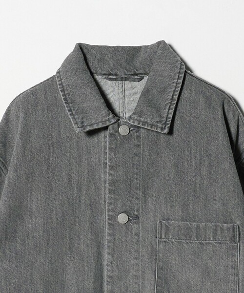 green label relaxing(グリーンレーベルリラクシング)の「デニム カバーオール(カバーオール・メンズ・ネイビー/グレー系/ターコイズブルー系・S/L/M/XL)」の6枚目の写真