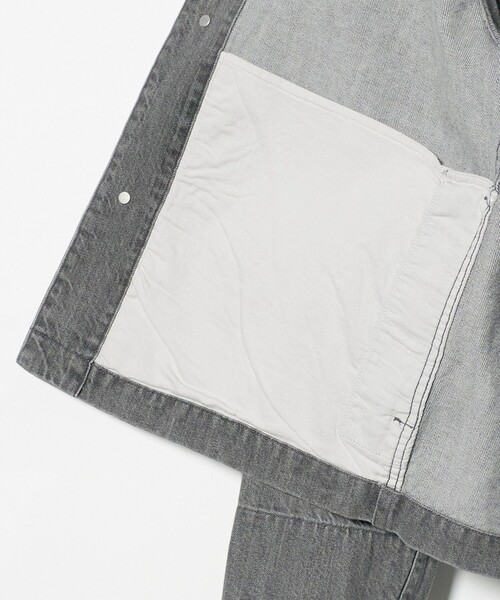 green label relaxing(グリーンレーベルリラクシング)の「デニム カバーオール(カバーオール・メンズ・ネイビー/グレー系/ターコイズブルー系・S/L/M/XL)」の11枚目の写真