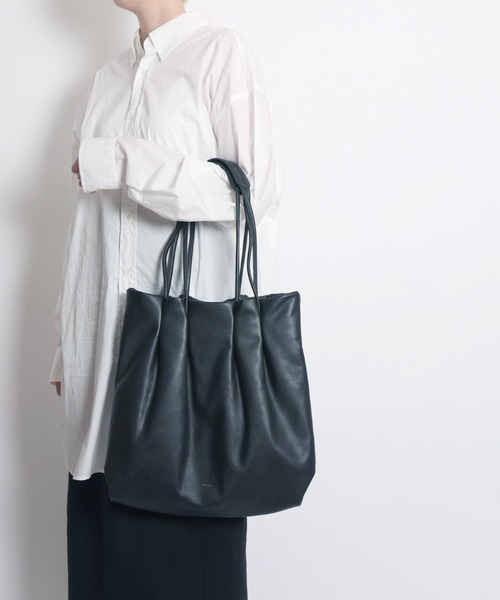YArKA（ヤーカ）の「【YArKA/ヤーカ】real leather 4 code handle tote bag [abgm2] / 4ロープハンドルデザイントート（トートバッグ・レディース・ブラック・FREE）」の2枚目の写真