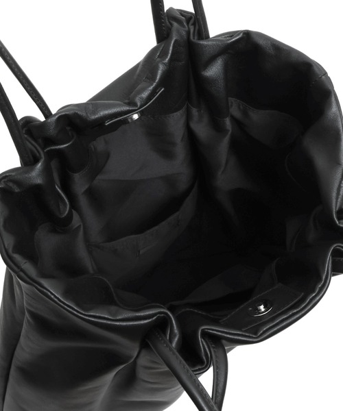 YArKA（ヤーカ）の「【YArKA/ヤーカ】real leather 4 code handle tote bag [abgm2] / 4ロープハンドルデザイントート（トートバッグ・レディース・ブラック・FREE）」の13枚目の写真