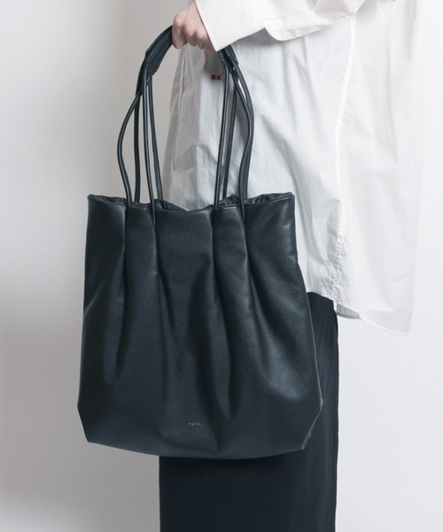 YArKA（ヤーカ）の「【YArKA/ヤーカ】real leather 4 code handle tote bag [abgm2] / 4ロープハンドルデザイントート（トートバッグ・レディース・ブラック・FREE）」の3枚目の写真