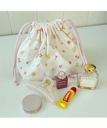 NONLOCAL（ノンローカル）の「[ノンローカル x ソルチ] ブルーミングフローラルドローストリングポーチ - フラワーマルチ（ポーチ）」