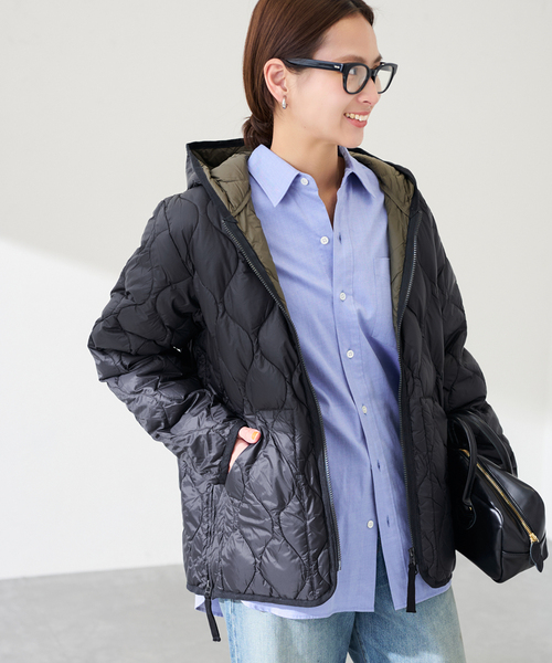 FRAMeWORK（フレームワーク）の「TAION/タイオン MILITARY HOOD WZIP ダウンジャケット（ダウンジャケット/コート・レディース・ブラック/カーキ・FREE）」の21枚目の写真