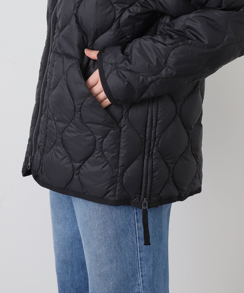 FRAMeWORK（フレームワーク）の「TAION/タイオン MILITARY HOOD WZIP ダウンジャケット（ダウンジャケット/コート・レディース・ブラック/カーキ・FREE）」の4枚目の写真