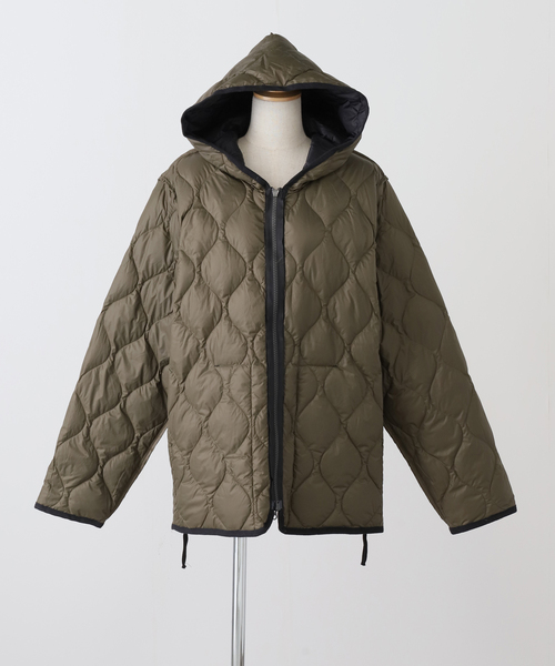 FRAMeWORK（フレームワーク）の「TAION/タイオン MILITARY HOOD WZIP ダウンジャケット（ダウンジャケット/コート・レディース・ブラック/カーキ・FREE）」の7枚目の写真