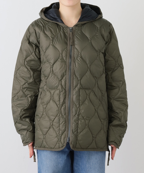 FRAMeWORK（フレームワーク）の「TAION/タイオン MILITARY HOOD WZIP ダウンジャケット（ダウンジャケット/コート・レディース・ブラック/カーキ・FREE）」の14枚目の写真