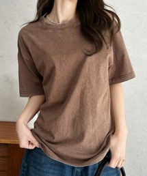 【Eclat one】ピグメント加工 ルーズ Tシャツ