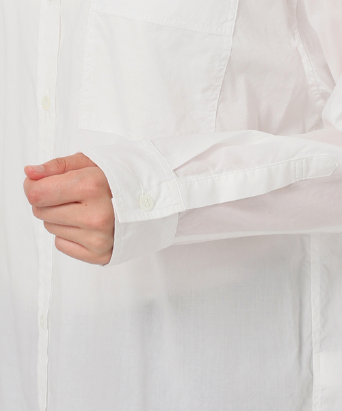 JOURNAL STANDARD relume（ジャーナルスタンダード　レリューム）の「《WEB限定追加》バイオウォッシュオーバーサイズシャツ（シャツ/ブラウス・レディース・ブルー系その他/ホワイト・FREE）」の22枚目の写真