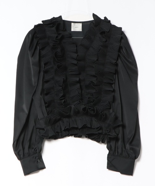 AMAIL(アマイル)の「Voluminous Frill Blouse(シャツ/ブラウス・レディース・ホワイト/ブラック・FREE)」の19枚目の写真