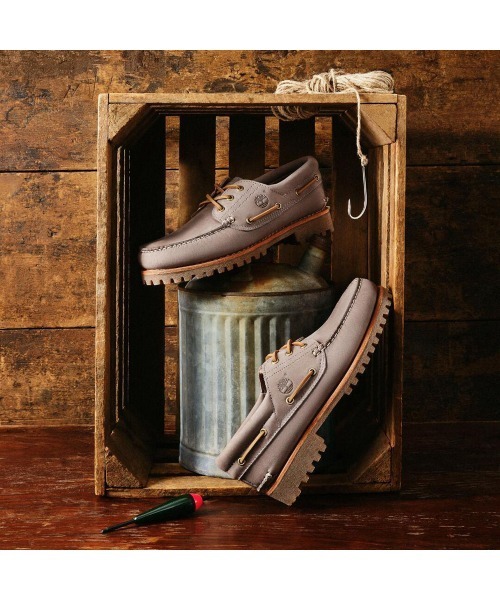 Timberland(ティンバーランド)の「3アイ(3eye) ラグ ハンドソーン ボート シューズ メンズ(モカシン/デッキシューズ・メンズ・ライトパープル・25.0cm/25.5cm/26.0cm/26.5cm/27.0cm/27.5cm/28.0cm/28.5cm/29.0cm)」の3枚目の写真