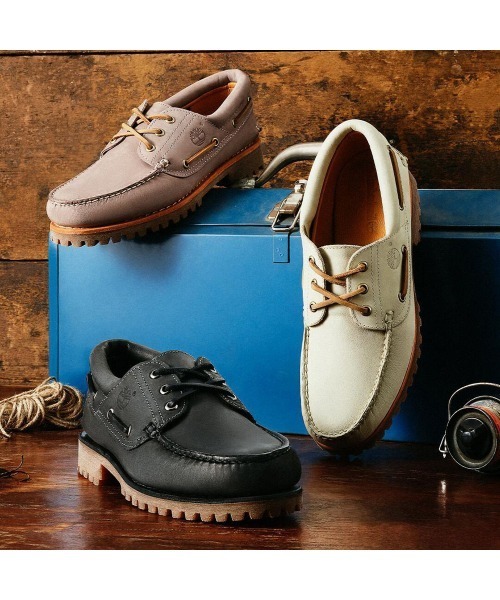 Timberland(ティンバーランド)の「3アイ(3eye) ラグ ハンドソーン ボート シューズ メンズ(モカシン/デッキシューズ・メンズ・ライトパープル・25.0cm/25.5cm/26.0cm/26.5cm/27.0cm/27.5cm/28.0cm/28.5cm/29.0cm)」の4枚目の写真