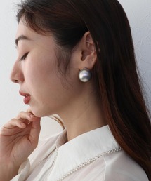 20mmコットンパールピアス