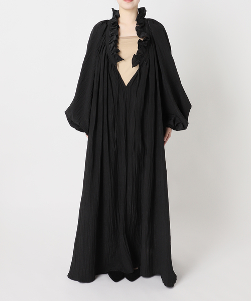 CITYSHOP（シティーショップ）の「SHAKA SHAKA DRESS：ワンピース（ワンピース・レディース・ブラック/アイボリー・36/38）」の6枚目の写真