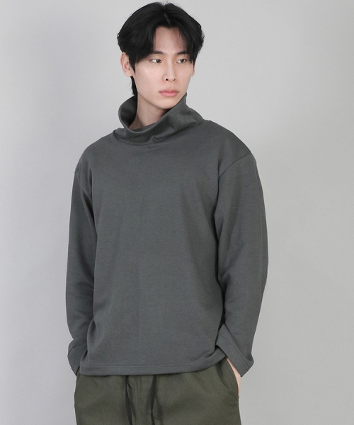 SAINTCREW(セントクルー)の「無地ポラネック長袖Tシャツ PPL-884 スレートグレー(Tシャツ/カットソー・メンズ・その他・MEDIUM/LARGE/XXX-LARGE/XXXX-LARGE/XX-LARGE/X-LARGE/SMALL)」の4枚目の写真