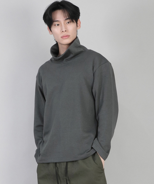 SAINTCREW(セントクルー)の「無地ポラネック長袖Tシャツ PPL-884 スレートグレー(Tシャツ/カットソー・メンズ・その他・MEDIUM/LARGE/XXX-LARGE/XXXX-LARGE/XX-LARGE/X-LARGE/SMALL)」の5枚目の写真