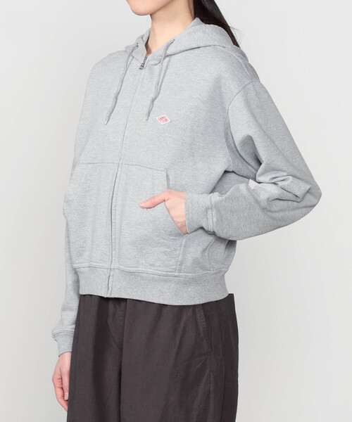 DANTON(ダントン)の「DANTON | コットンテリー ジップパーカー WOMEN(パーカー・レディース・アイボリー/グレー・36/38)」の14枚目の写真