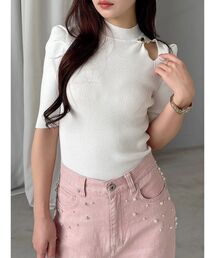 MERCURYDUO | モチーフパーツカットアウトニット(ニット/セーター)