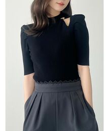 MERCURYDUO | モチーフパーツカットアウトニット(ニット/セーター)